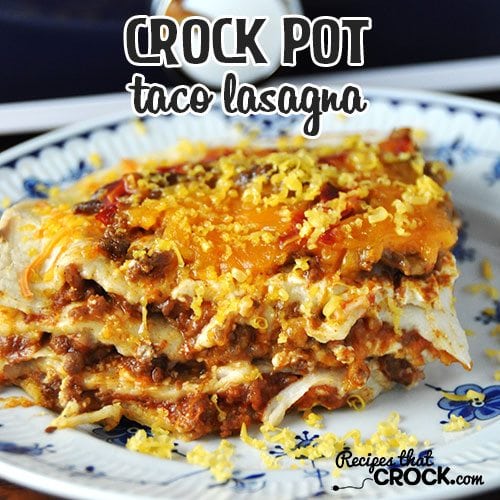 lasagna casserole made in a crock pot