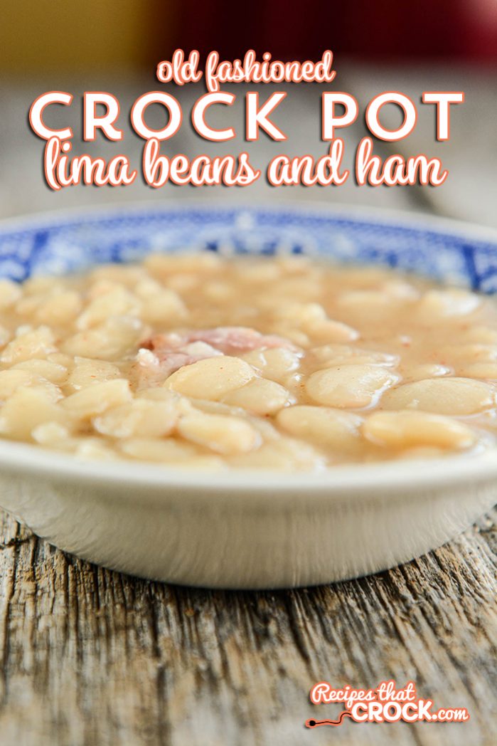 What is a quick recipe for making ham and beans in a crock pot?