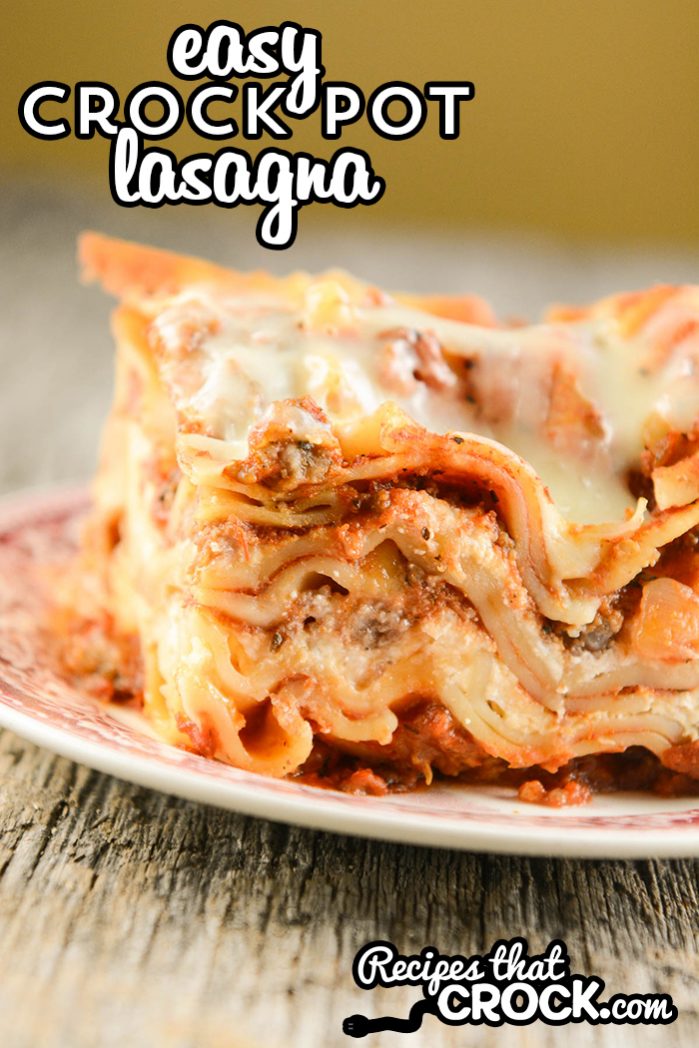 crockpot lasagna sauce recipe easy