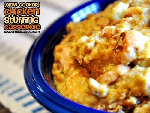 Crock Pot Chicken and Stuffing Casserole - Plowing Through Life