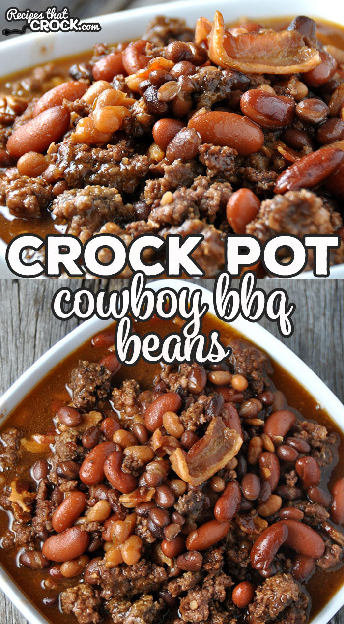 Are you looking for an easy dinner idea? Or, are you looking for a great slow cooker recipe to bring to a potluck? You simply must try these yummy Crock Pot Cowboy BBQ Beans. via @recipescrock