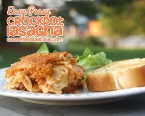 Crock Pot Lasagna