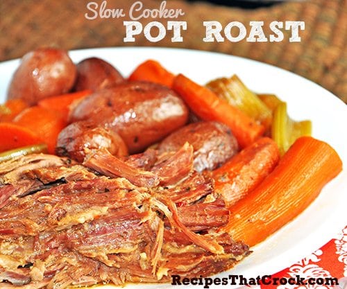 Do you crave the Pot Roast your Mom or Grandma used to make? This Slow Cooker Pot Roast Recipe is so easy to make you that you won't believe it has that old-fashioned taste.