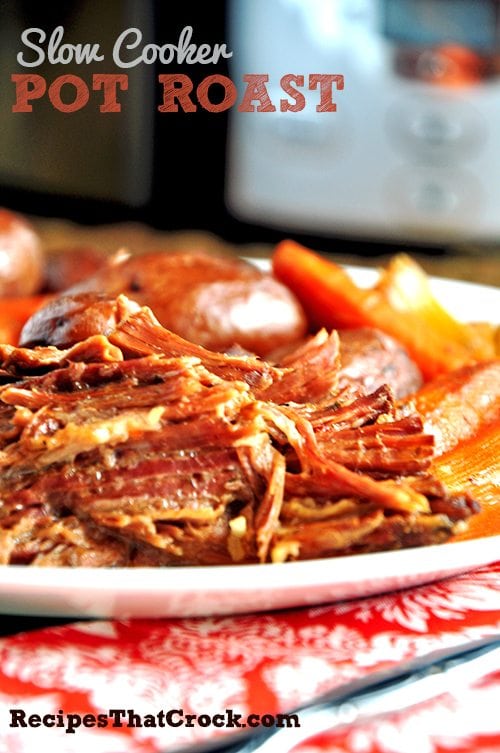 Do you crave the Pot Roast your Mom or Grandma used to make? This Slow Cooker Pot Roast Recipe is so easy to make you that you won't believe it has that old-fashioned taste.