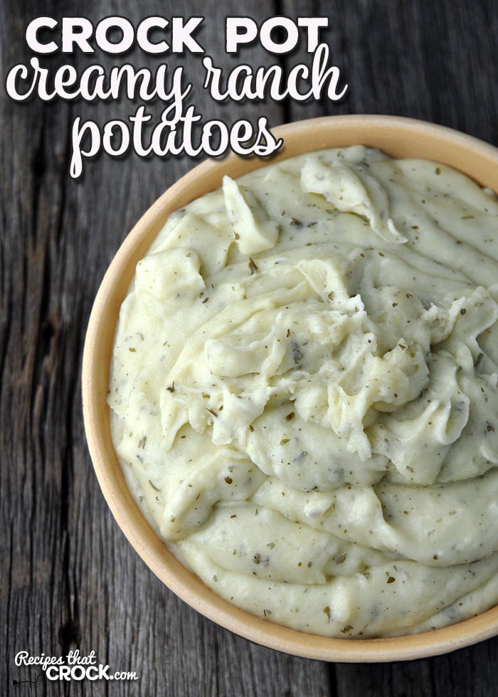 You are gonna love these simple, yet delicious Creamy Ranch Crock Pot Potatoes!