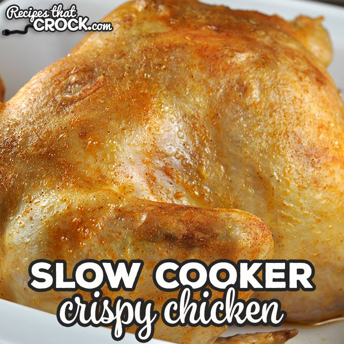 Do you like roasting a whole chicken in your slow cooker, but you wish the skin would crisp up like those grocery store rotisserie chicken? This Crispy Slow Cooker Chicken is for you!