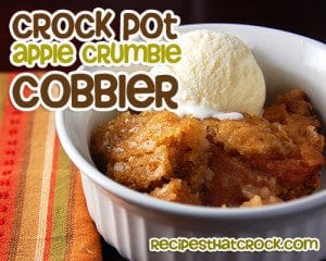 Crock Pot Apple Crumble Cobbler