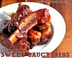 Slow Cooker Sweet and Saucy Ribs
