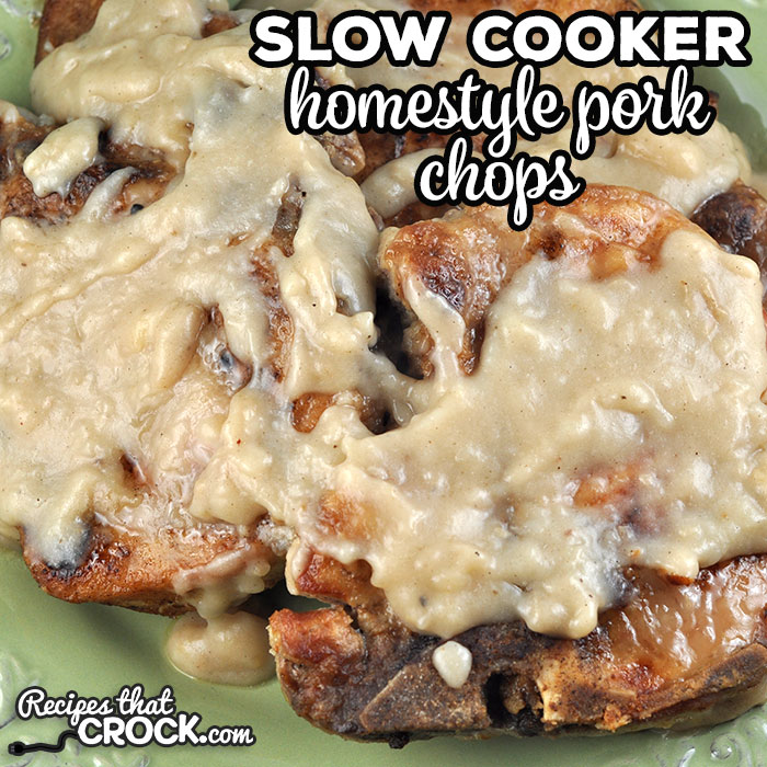 Are you looking for a flavorful recipe for some pork chops? I have you covered with these Slow Cooker Homestyle Pork Chops. So yummy!