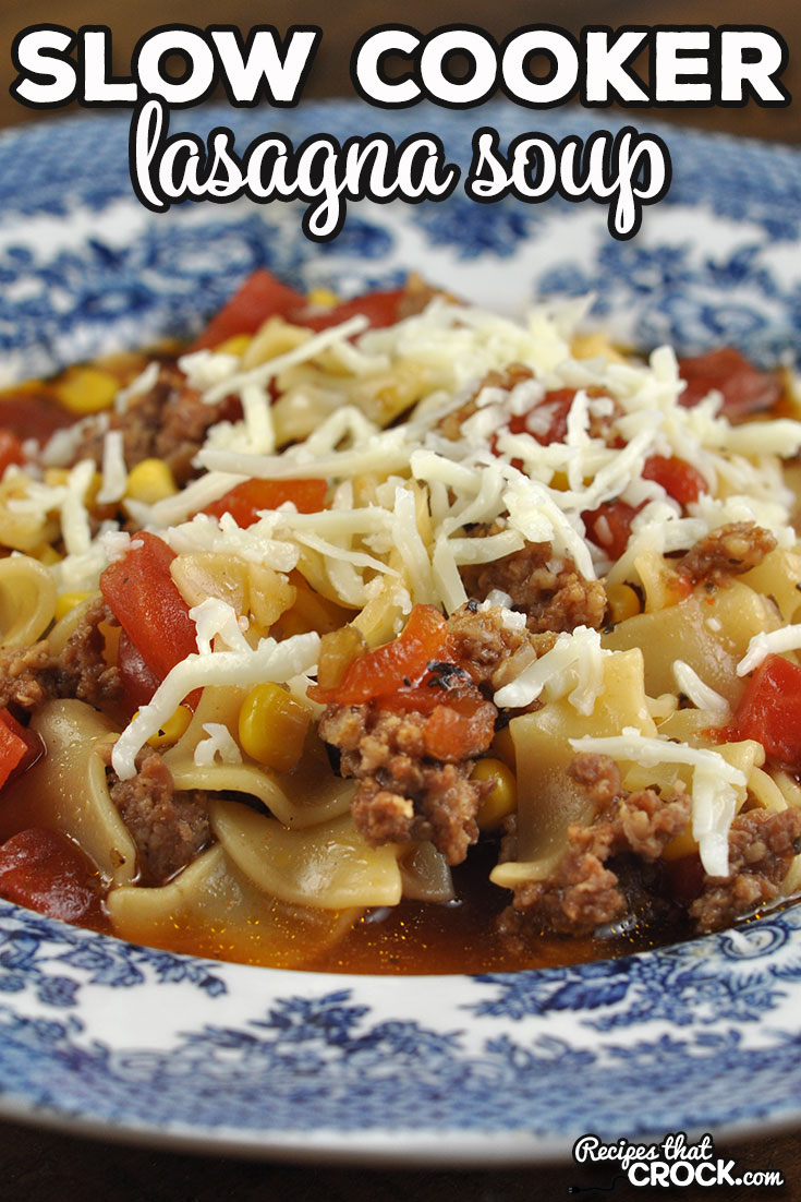 Are you looking for a new kind of soup to toss into your crock pot? This Slow Cooker Lasagna Soup is a great way to switch up your soup routine!