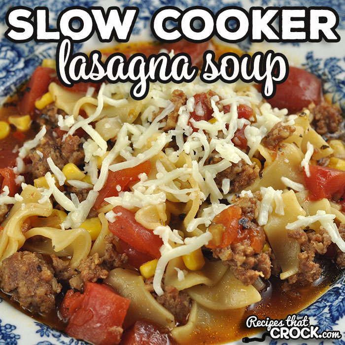 Are you looking for a new kind of soup to toss into your crock pot? This Slow Cooker Lasagna Soup is a great way to switch up your soup routine!