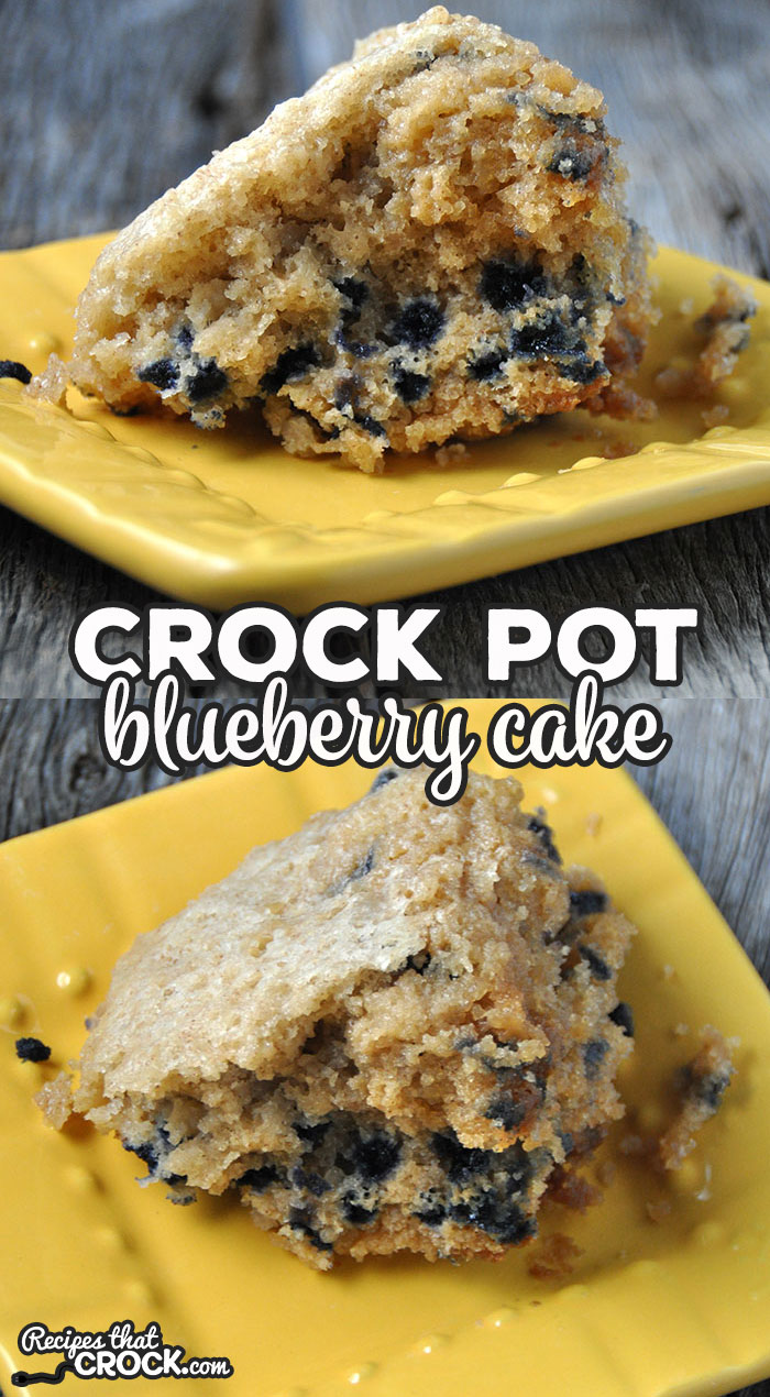 Are you looking for a quick and easy recipe that is great for breakfast or as a dessert? Then you simply must try this Crock Pot Blueberry Cake. You're gonna love it!