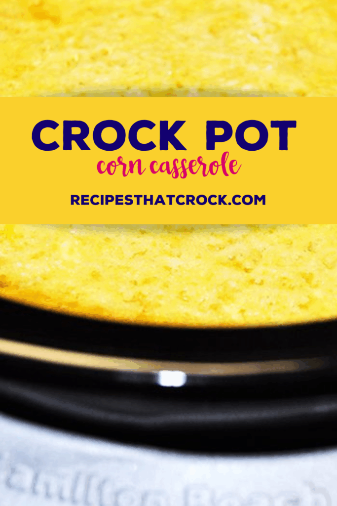 Do you love a good corn casserole (corn pudding or spoon bread)? Or are you looking for a fantastic side to bring to Thanksgiving or Christmas dinner? This Crock Pot Corn Casserole recipe is phenomenal... and as someone who is VERY serious about her corn casseroles, that says a lot! #CrockPot #CornCasserole #FamilyDinner