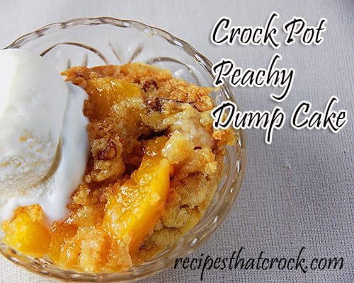 Crock Pot Peachy Dump Cake