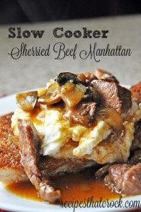 Sherried Beef Manhattan Crockpot