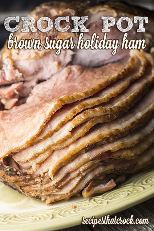 One of our very favorite Crock Pot Ham Recipes. Great for spiral or regular cooked ham. Fail proof way of cooking ham in crockpot. This is THE best Crock Pot Brown Sugar Ham we have found! via @recipescrock