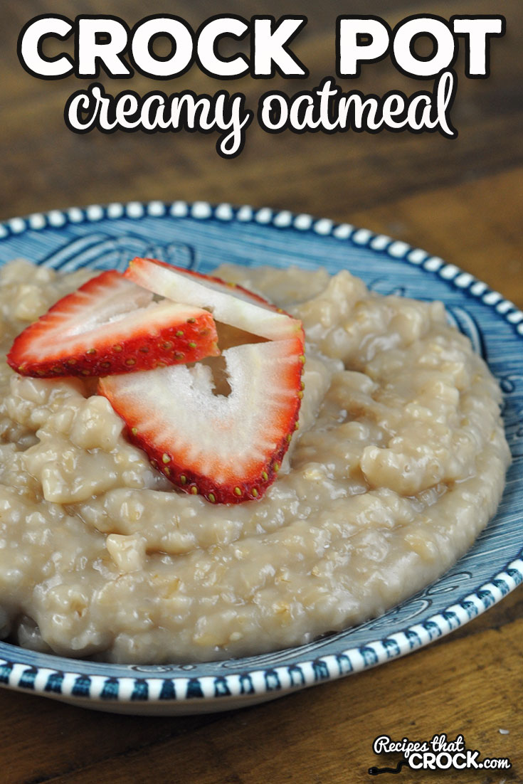Are you looking for a fail-proof way to have a piping hot breakfast ready and waiting for you in the morning when you wake up? This Creamy Crock Pot Oatmeal Recipe is the perfect Steel Cut Oatmeal Recipe and couldn't be easier. via @recipescrock