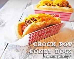 Crock Pot Coney Dogs (A Real Weiner of a Dinner)