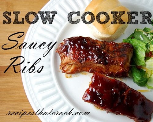 Slow Cooker Saucy Ribs