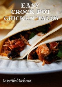 Crock Pot Chicken Tacos