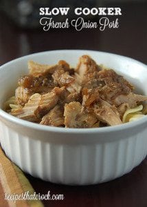 Slow Cooker French Onion Pork