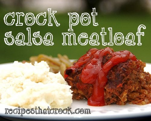 This Crock Pot Salsa Meatloaf is a delicious and simple meatloaf made right in your slow cooker.
