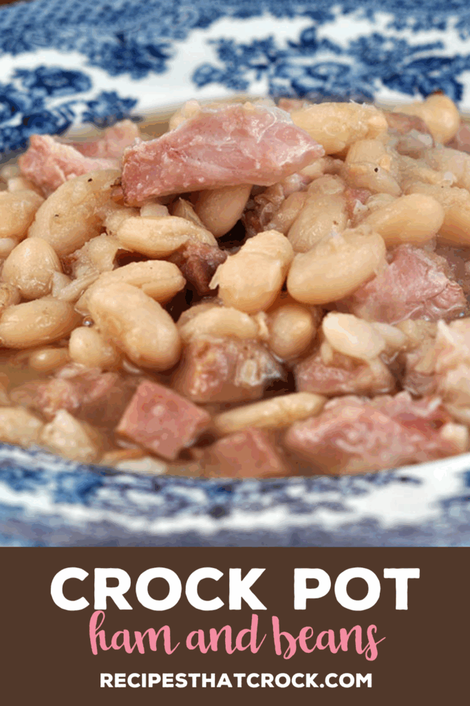 This Crock Pot Ham and Beans recipe could not be easier. This delicious creamy comfort food goes great with some sweet corn bread.