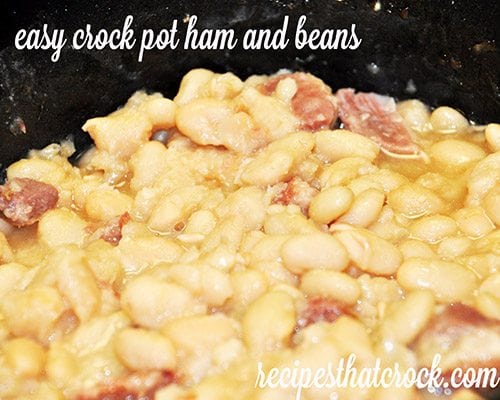 crockpot ham beans