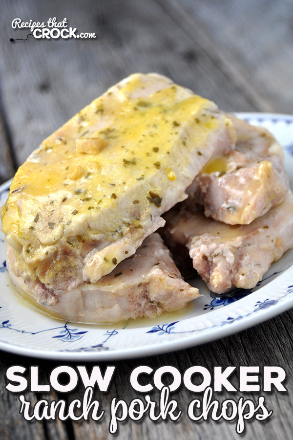 What's a girl to do with pork chops staring at their expiration date and no time to run to the store? How about these Slow Cooker Ranch Pork Chops? Only three ingredients and so delicious!!!