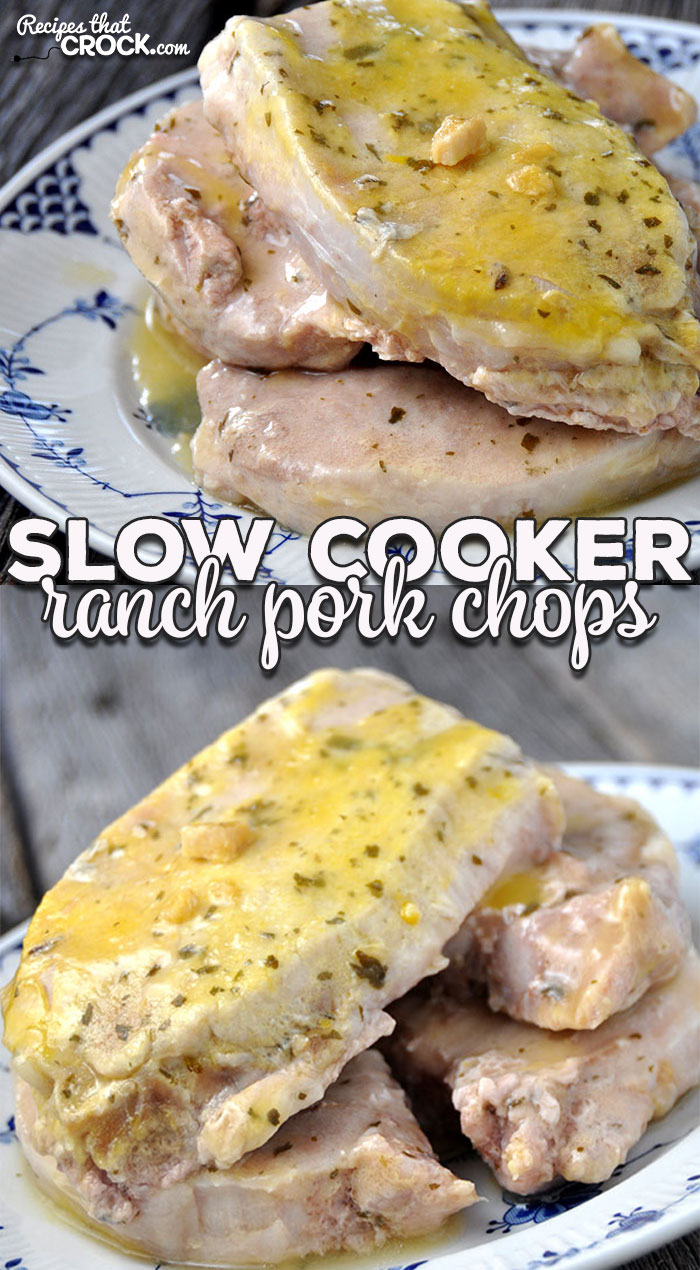 What's a girl to do with pork chops staring at their expiration date and no time to run to the store? How about these Slow Cooker Ranch Pork Chops? Only three ingredients and so delicious!!!