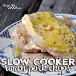 What's a girl to do with pork chops staring at their expiration date and no time to run to the store? How about these Slow Cooker Ranch Pork Chops? Only three ingredients and so delicious!!!