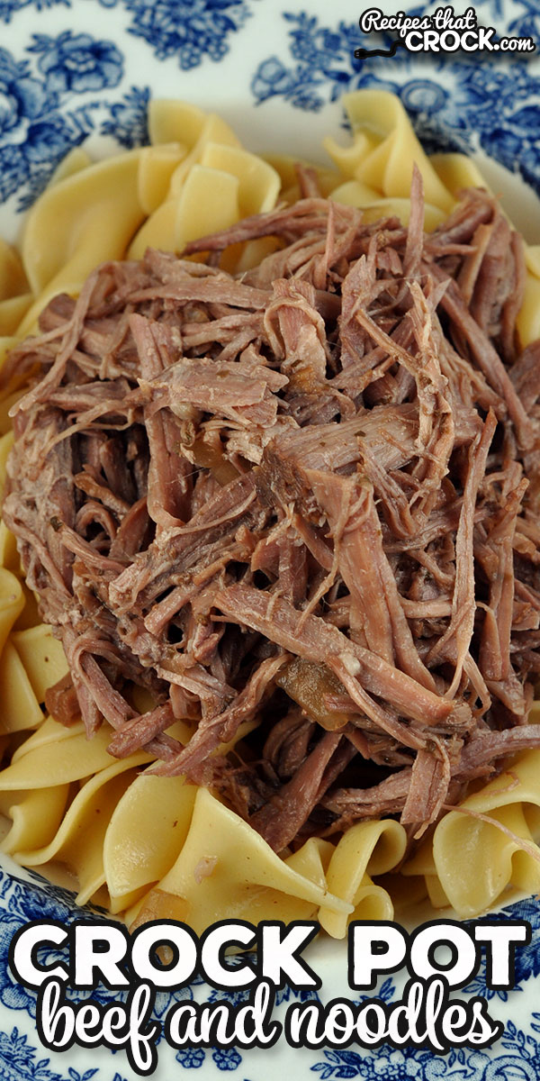 Mmm…beef and noodles...just like Mom and Gramma made them. Want the taste of Gramma’s roast over top of a bed of noodles and/or mashed potatoes? I have you covered with this Crock Pot Beef and Noodles. Yum! via @recipescrock