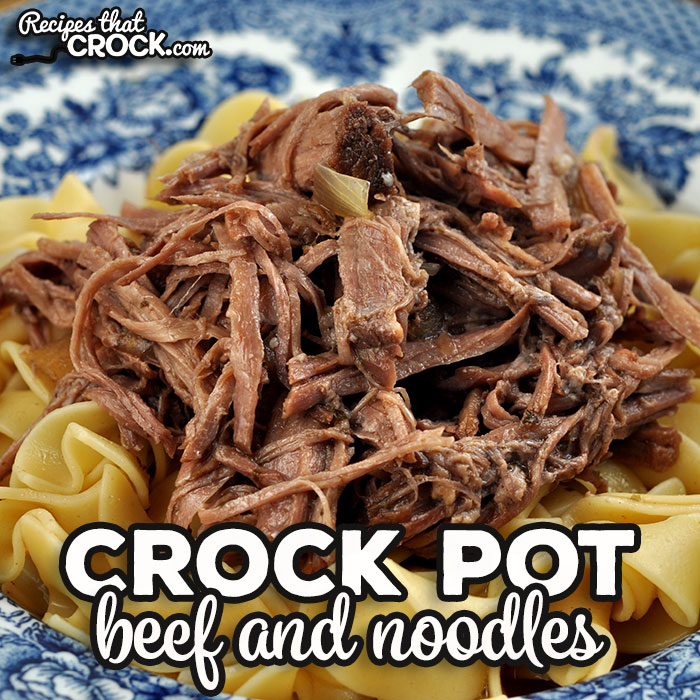 Mmm…beef and noodles...just like Mom and Gramma made them. Want the taste of Gramma’s roast over top of a bed of noodles and/or mashed potatoes? I have you covered with this Crock Pot Beef and Noodles. Yum!