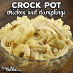 Chicken and dumplings is one of the best comfort foods in my opinion. So, when I came across this Crock Pot Chicken and Dumplings recipe, I knew that I had to give it a try!