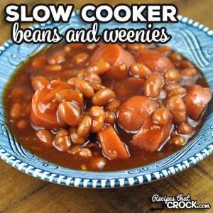 Are you looking for a great side dish to bring to a potluck or serve on a weeknight? This recipe for Slow Cooker Beans and Weenies is great to keep on hand.