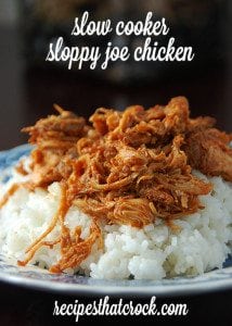 Slow Cooker Sloppy Joe Chicken