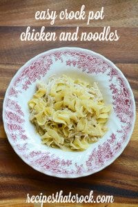 crock pot chicken noodles