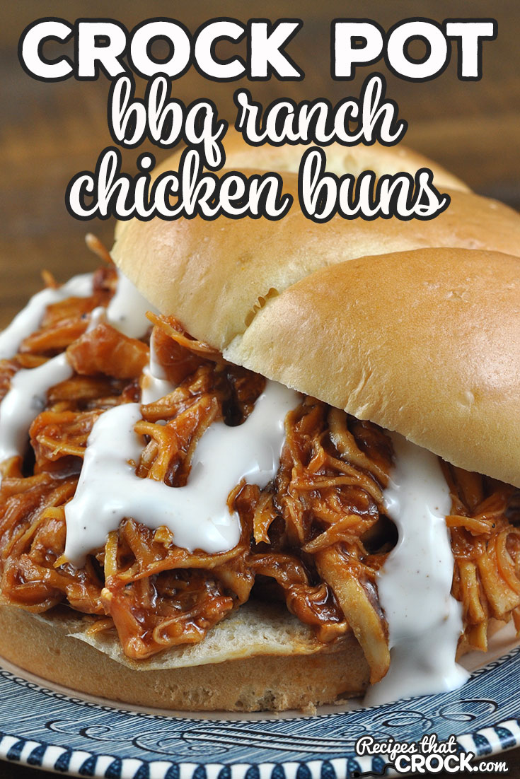 Want a foolproof recipe that is absolutely delicious? This Crock Pot BBQ Ranch Chicken Buns recipe is just that! Great for everyday or a potluck!