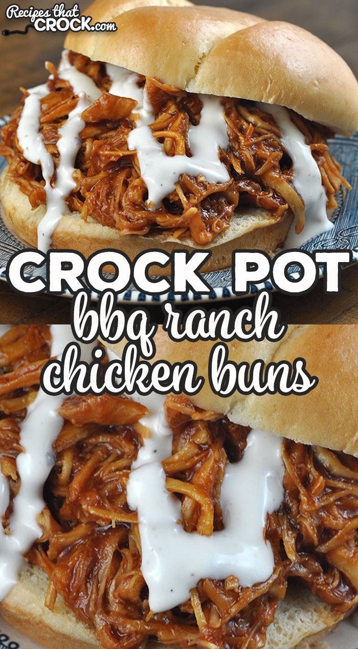 Want a foolproof recipe that is absolutely delicious? This Crock Pot BBQ Ranch Chicken Buns recipe is just that! Great for everyday or a potluck!
