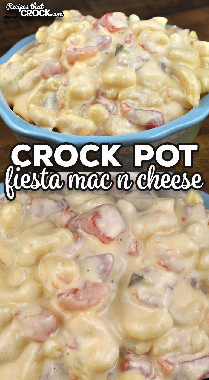 This Crock Pot Fiesta Mac n Cheese reminds me of my favorite queso dip... ya know, the kind you always say "Man, I could eat a bowl of this stuff!"