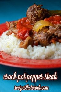 Crock Pot Pepper Steak