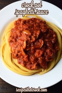 Crock Pot Spaghetti Sauce