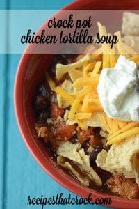 Crock Pot Chicken Tortilla Soup