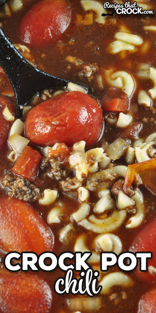 Flavorful tomatoes, really great chili powder, ground beef and northern chili beans make up this hearty fall favorite, our very favorite Crock Pot Chili recipe. via @recipescrock