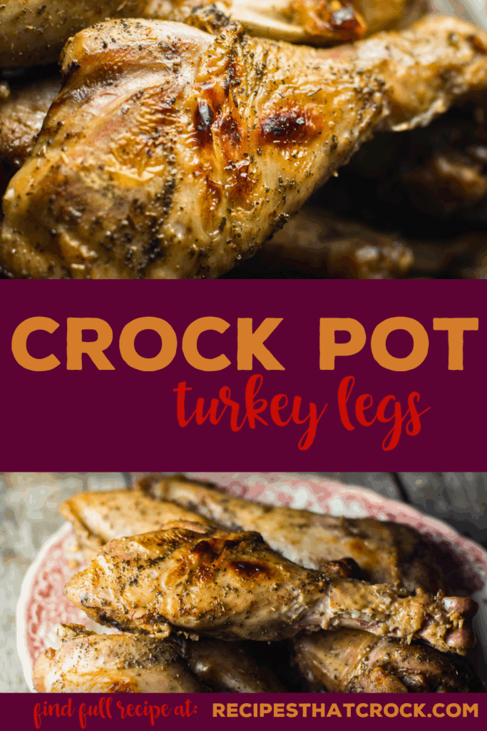 Crock Pot Turkey Legs are a great option for budget friendly holiday meals or weeknight dinners. The brine brings out all those holiday flavors in these legs for a fraction of the cost