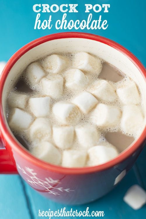The BEST Crock Pot Hot Chocolate - Many recipes have been tested but this one wins by far!