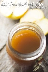Crock Pot Hot Citrus Cider - Delicious hot apple cider with a hint of citrus. Perfect for cold days and evenings and special occasions!