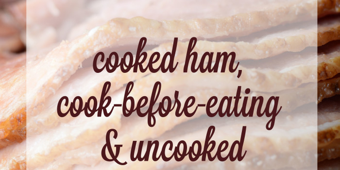 How Long to Cook Ham Infographic - There are many factors that determine cooking times for ham, including everything from how it was prepared to where it was packaged. Cooking times for labels cook-before-eating, cooked and uncooked hams. Oven and Crock Pot times provided.