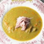 Crockpot Split Pea Soup: The classic homemade soup that grandma used to make. This old fashioned soup is the perfect leftover ham recipe.