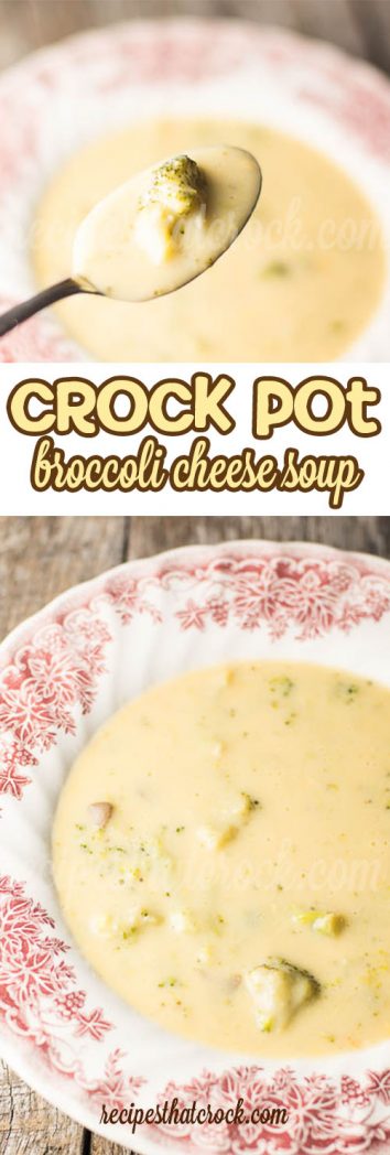 Are you looking for a warm and filling Broccoli Cheese Soup Recipe you can make in the crock pot? We love the fantastic flavor and texture of this broccoli cheese soup.  It is as delicious as it is simple to make.